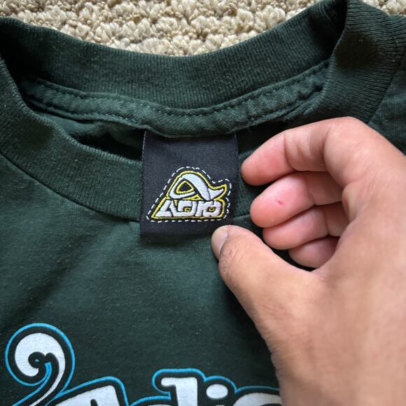 vintage y2k 2000s adio footwear skate shirt green medium emo grunge goth - Picture 3 of 8